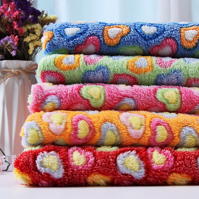 Fleeced flanell tyg dubbelsidig korall fleece mjuk varm baby plysch lakan tyg sammetsfilt tyg 160*50cm