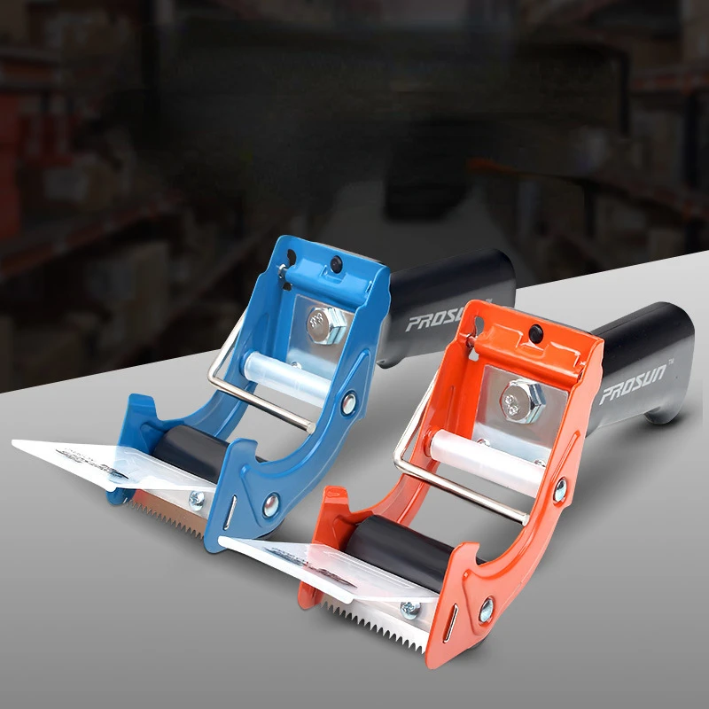 Comfortable Handle Tape Dispenser Box Packaging Sealing Tape Dispenser Capable 5cm Width Handheld Transparent Tape Cutter