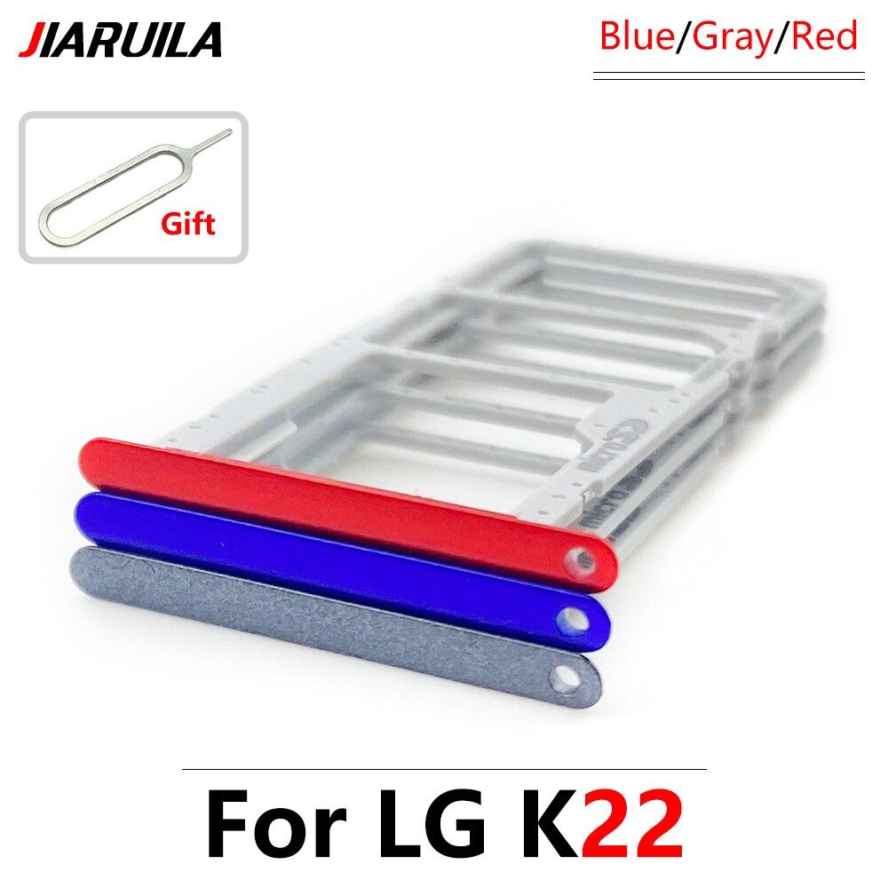 Original Micro Nano SIM Card Holder Tray chip slot drawer Holder Adapter Socket For LG K22 K42 K52 K41S K51 K61 K62