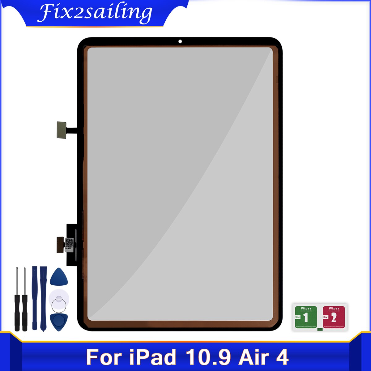 10.9” TouchScreen For iPad Air 4 Air4 4th Gen A2316 A2324 A2072 A2325 Touch Screen Digitizer Front Glass Panel + Tools