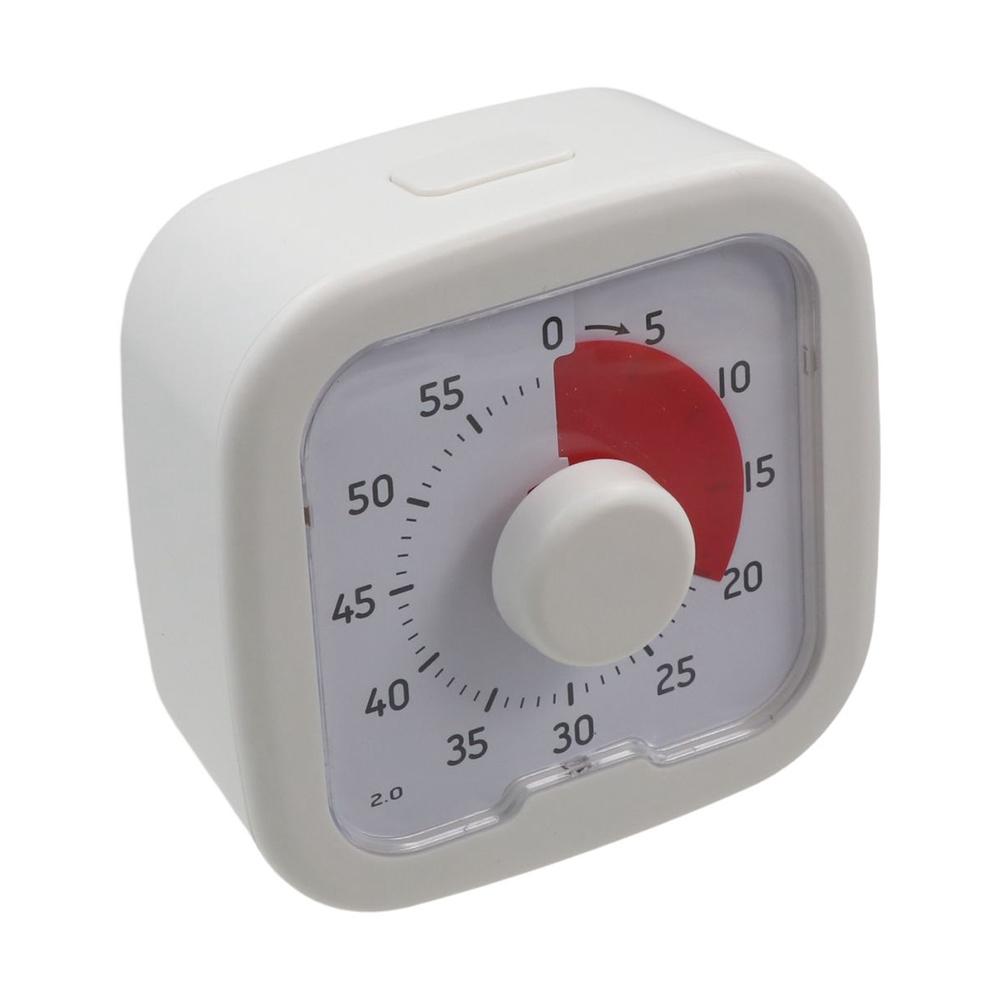 Cronometru vizual silențios cu suport, cronometru, ceas deșteptător, numărătoare inversă, autodisciplină, cronometru de bucătărie de 60- minute, cronometru de gătit pentru interior