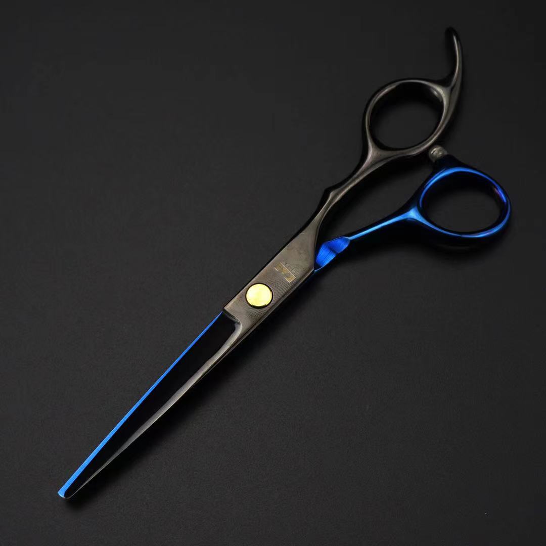 Kasho 6 inch Hiar Scissors Salon Barber Scissors Hairdressing Shears Hair Cutting Thinning Styling Tool: KS bl  cutting