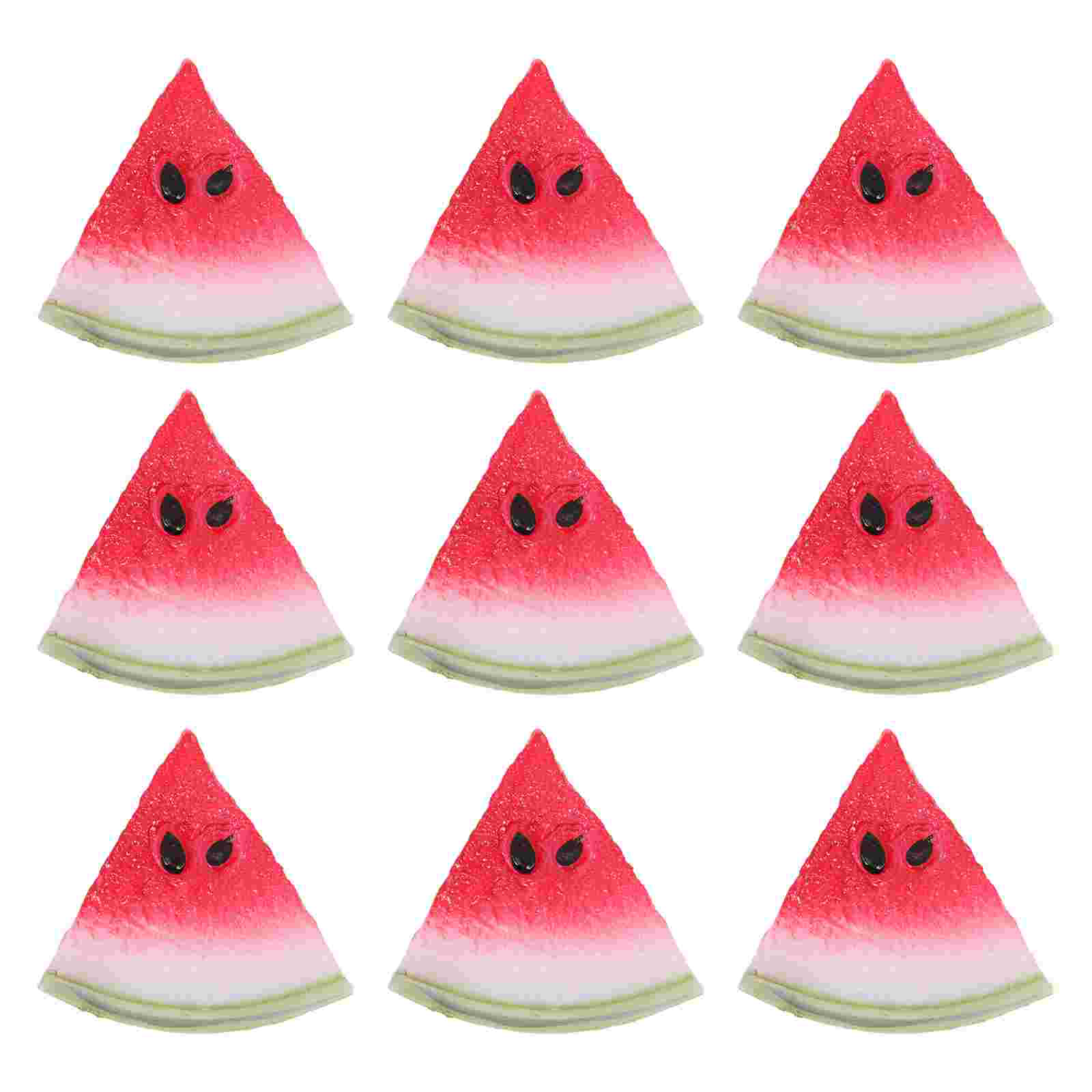 10Pcs Exquisite Artificial Watermelon Simulation Watermelon Model Home Fruit Decor