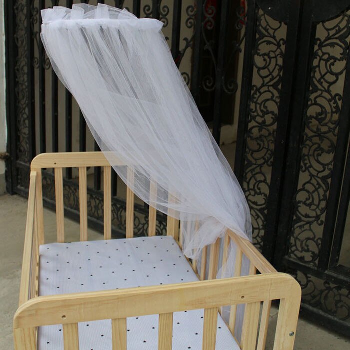 Bébé en mousseline de soie lit moustiquaire dôme rideau Net pour enfant en bas âge berceau lit baldaquin respirant mouche insecte Protection moustique Net