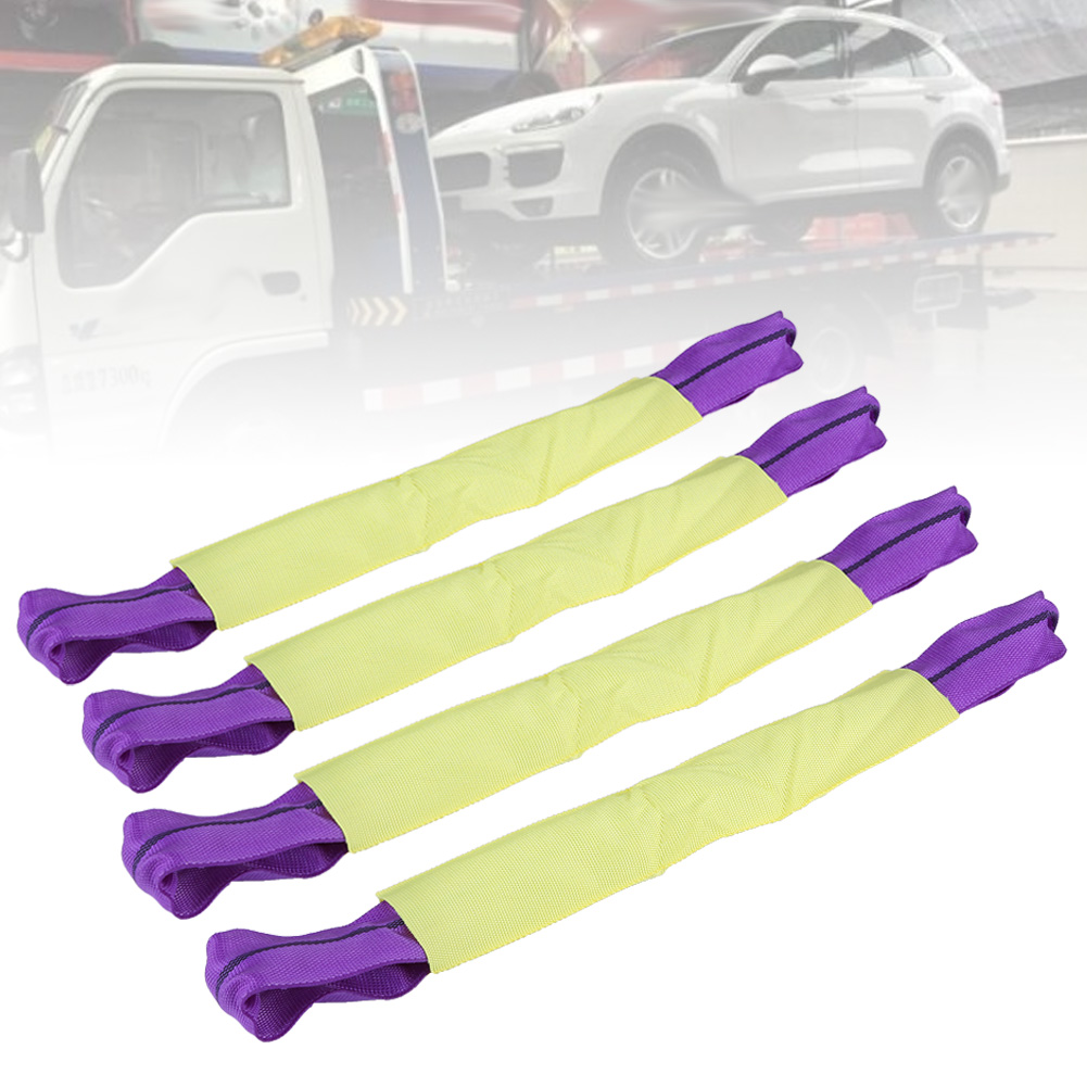 4 pcs 50cm Alloy Wheel Bridging Security Link Straps break strain of 1,000kg for Axle Recovery Vehicle Trailer Transporter