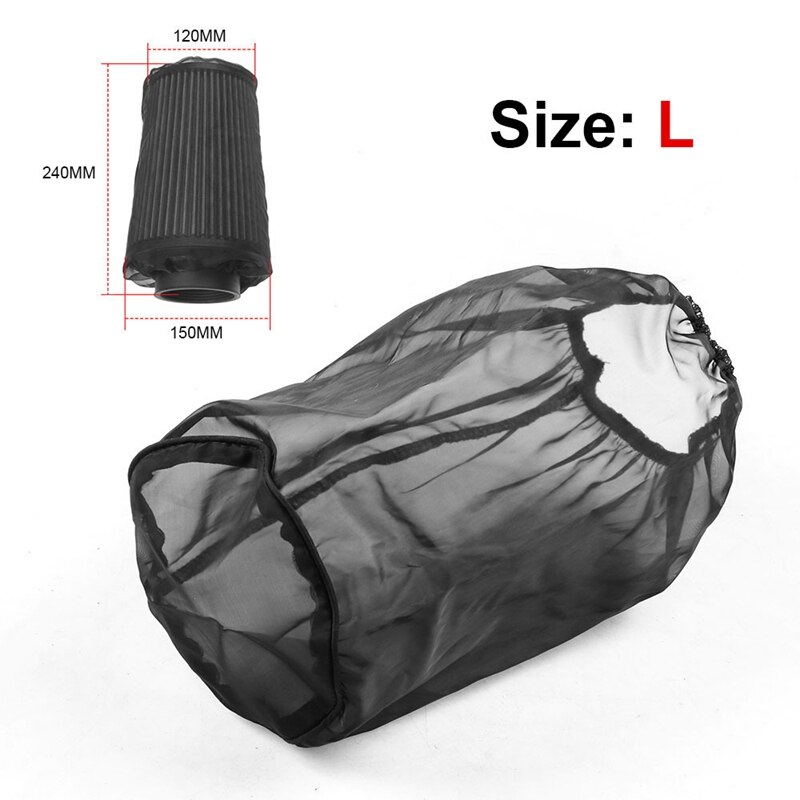 Universal Car Cone Air Filter Protective Cover Waterproof Oilproof Dustproof for High Flow Air Intake Filters