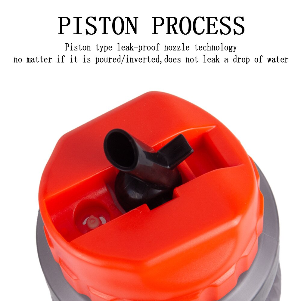 650ml butelka wody ściskać 22 uncja silikonowe butelki sportowe o dużej pojemności butelka na wodę ze słomką jazda na rowerze turystyka rowerowa siłownia sport