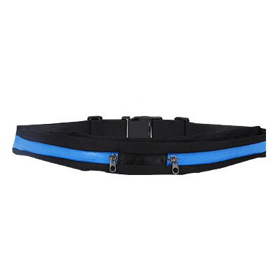 Runseeda-riñonera para correr para hombre y mujer, cinturón para gimnasio, Fitness, trotar, bolsillo, bolsa para deportes al aire libre, ciclismo, soporte para teléfono móvil: Color azul