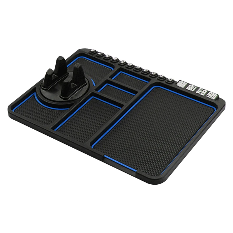 Alfombrilla antideslizante multifuncional para coche, soporte para teléfono automático, antideslizante, pegajosa, antideslizante, montaje en tablero, almohadilla de silicona para salpicadero, accesorios nuevos
