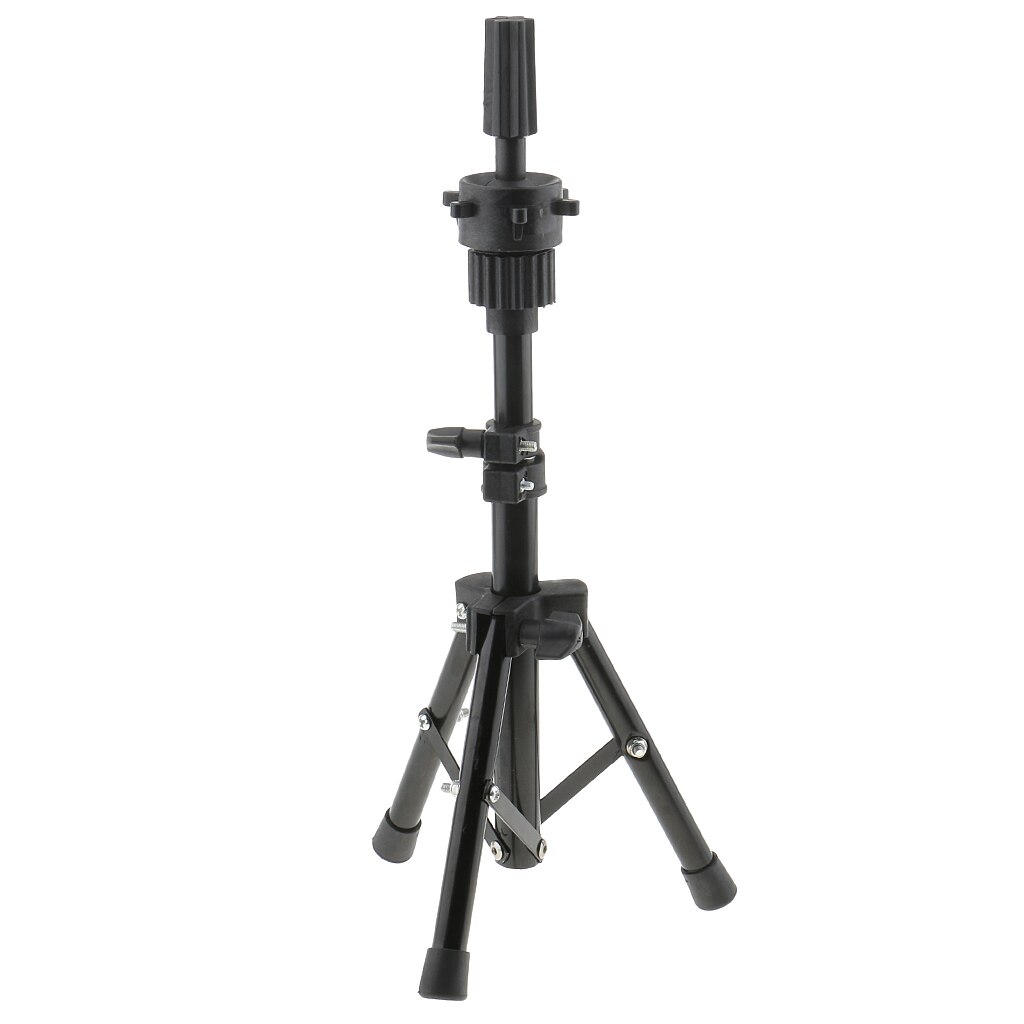 Cork Canvas Block Mannequin Model Head Wigs Making Display with Tripod Stand 21''