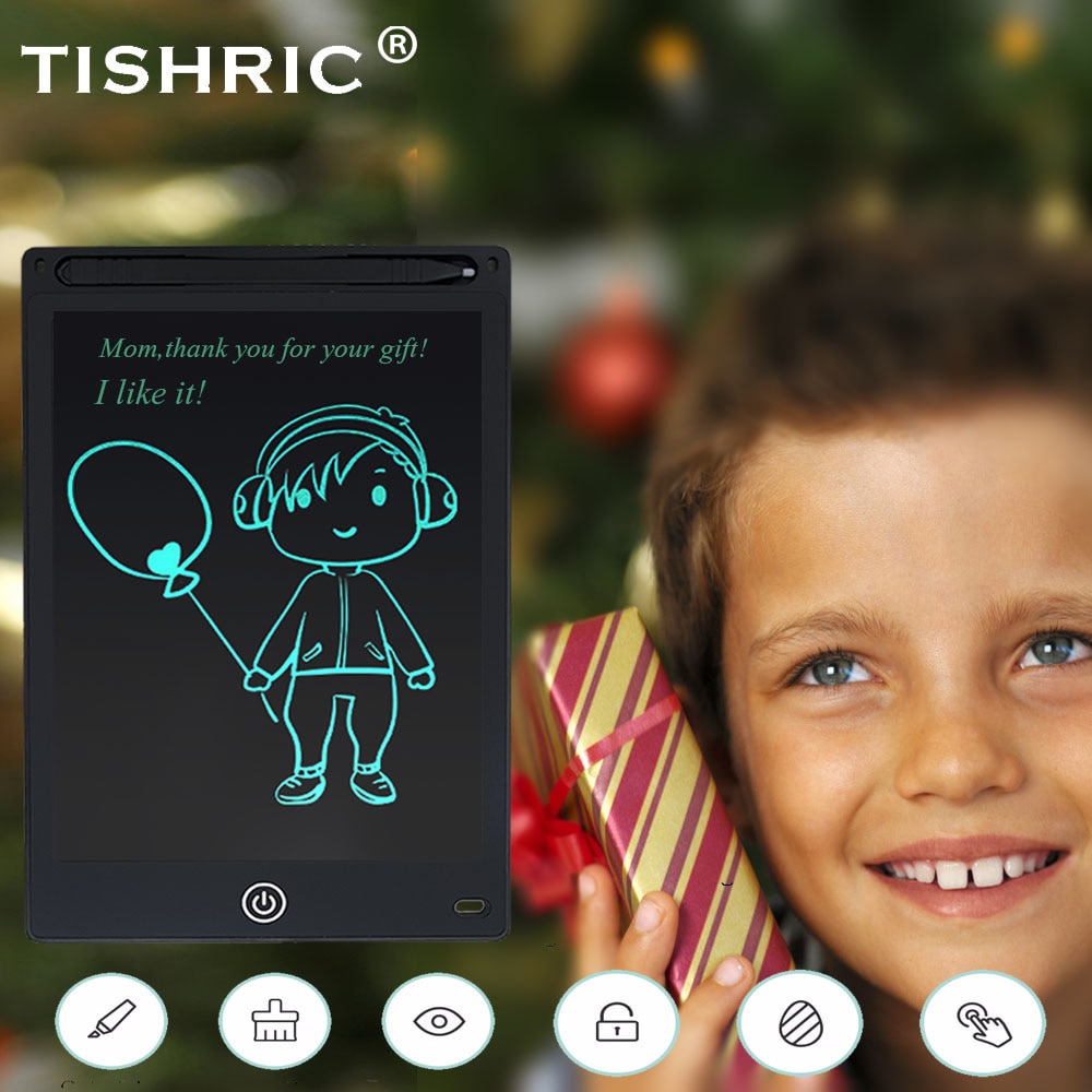 TISHRIC LCD Schrijven Tablet 8.5/10/12 inch Elektronische Uitwisbare Digitale Grafische Tablet voor Tekening Pad/Tablet /Board Voor Kinderen