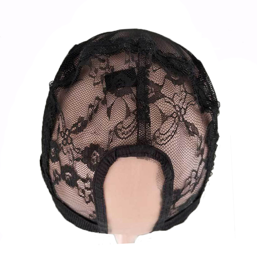 U-part Lace Wig Cap Dome Style Mesh Adustable Wigs Caps for Making Wigs and Combs Black Beige Flexiable Free Size