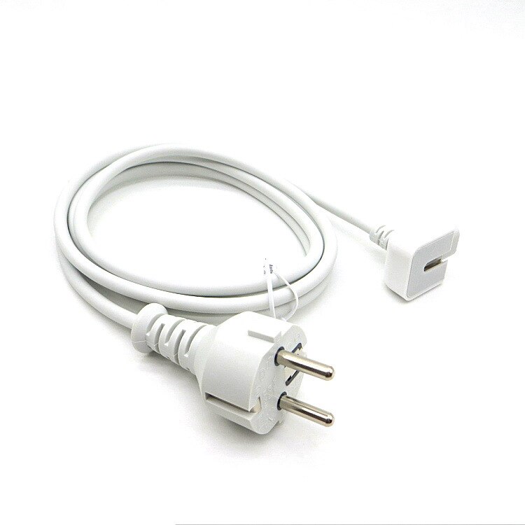 1.8m oss uk eu støpsel forlenger strømkabel ledning til macbook pro luft lader kabel bærbar pc шнуров strømkabel adapter: Eu-plugg