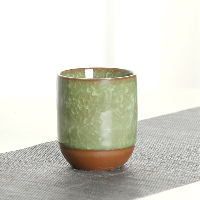Chanshova 150ml traditionell kinesisk stil sprakande keramik tekopp teservis porslin små kaffekoppar mugg  h391: 1