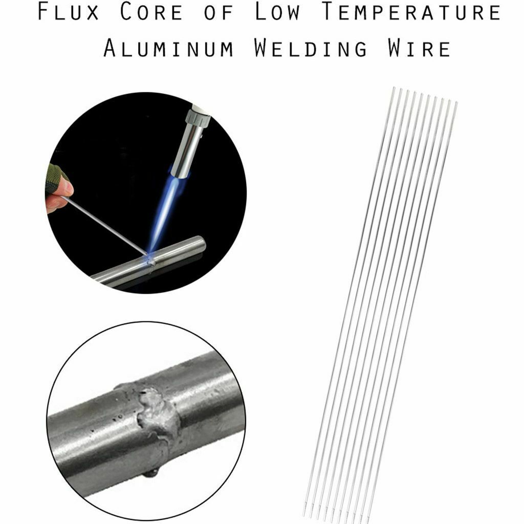 100Pcs Aluminium Oplossing Lassen Flux-Gevulde Staven Draad Solderen Staaf 1.6Mm X 50Cm Oplossing Lassen Flux-Gevulde Staven Metaalbewerking