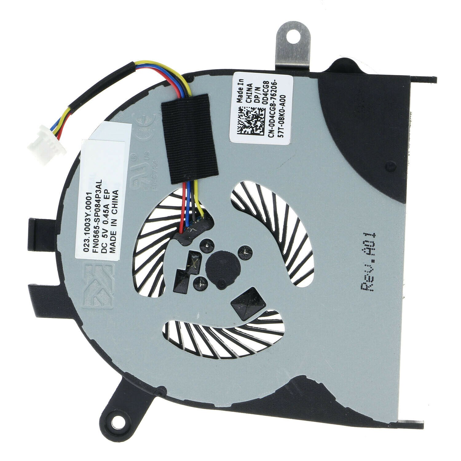 JIANGLUN D4CG8 ventilador de refrigeración de la CPU para Dell Inspiron 13 7353 de 7359 de 7453 P57G i7353 i7359