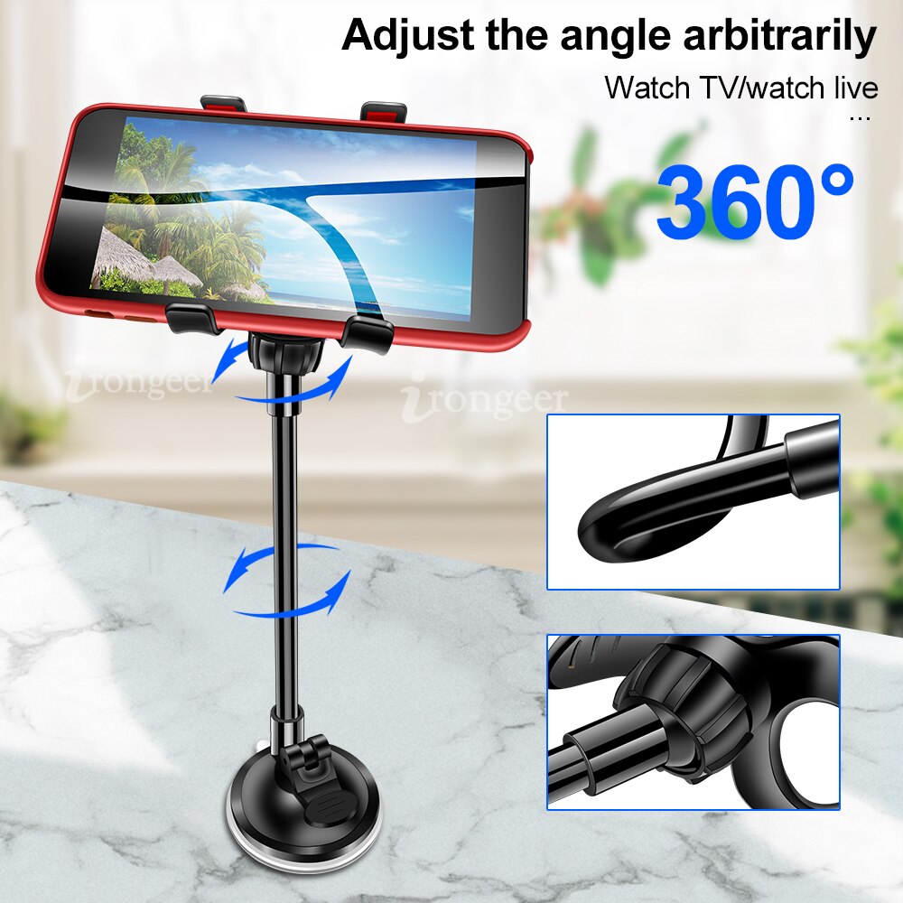 Téléphone Support pour voiture Flexible Rotation de 360 degrés windshied Support de voiture Support pour téléphone Mobile pour téléphone portable voiture Support pour téléphone Support GPS