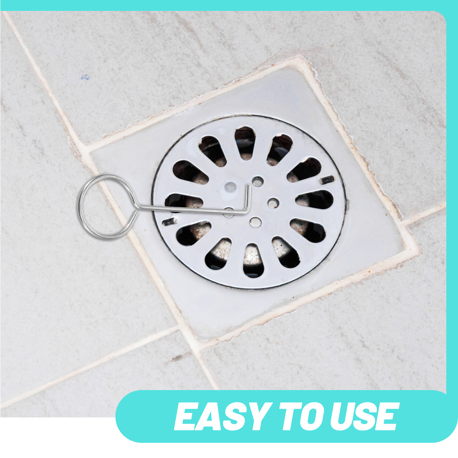 10Pcs Floor Drain Handle Hook Shower Drain Handle Hook Floor Drain Grate Hook Tub Drain Removal Tool Lifting Hooks Draino