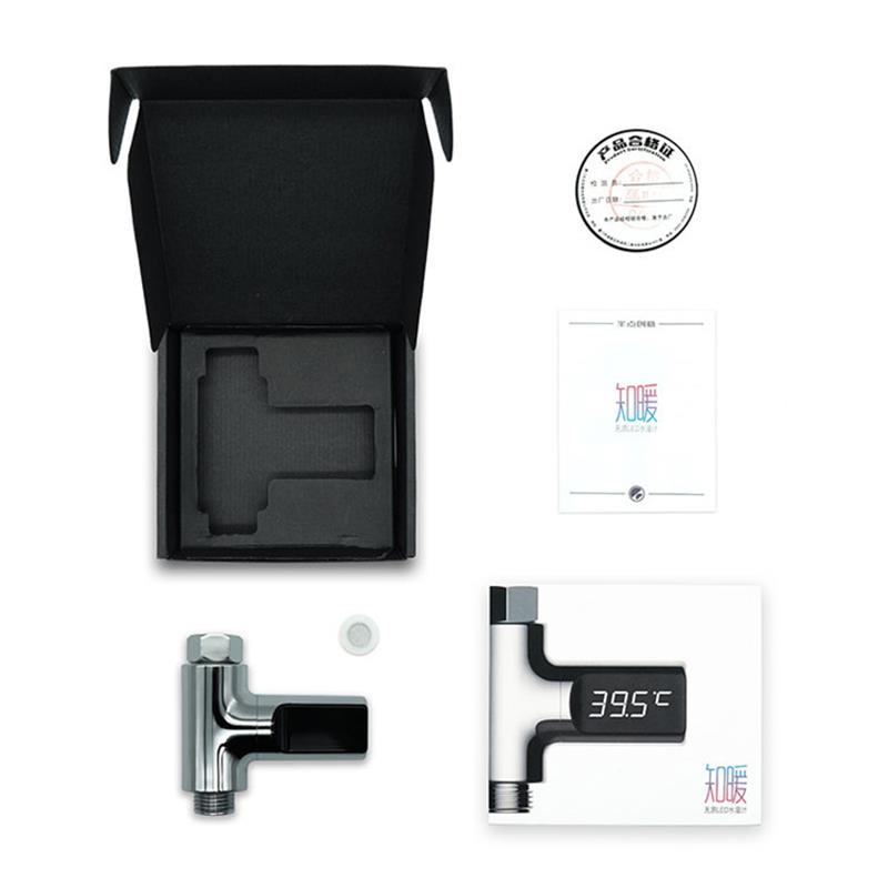 Led Display Water Shower Thermometer LED Display Home Water Shower Thermometer Flow Water Temperature Monitor