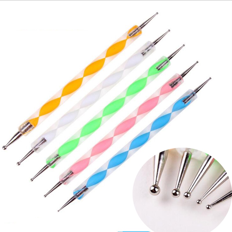 5pcs/set DIY Stainless Steel Fimo Polymer Clay Tools Slime Playdough Tool Sculpture Tools Toys For Clay Carving