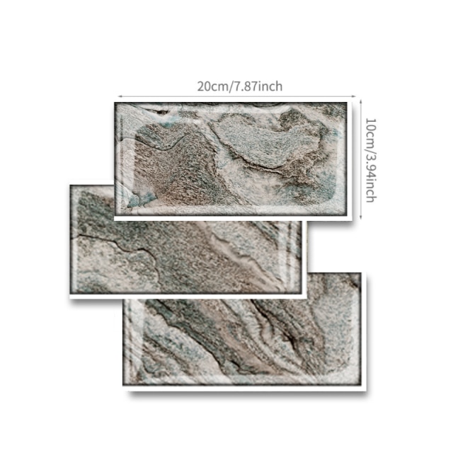 Pvc Zelfklevende Muursticker Tegel Sticker Keuken Badkamer Woonkamer Diy Decoratieve Behang Waterdicht En Oilproof: Pattern 5