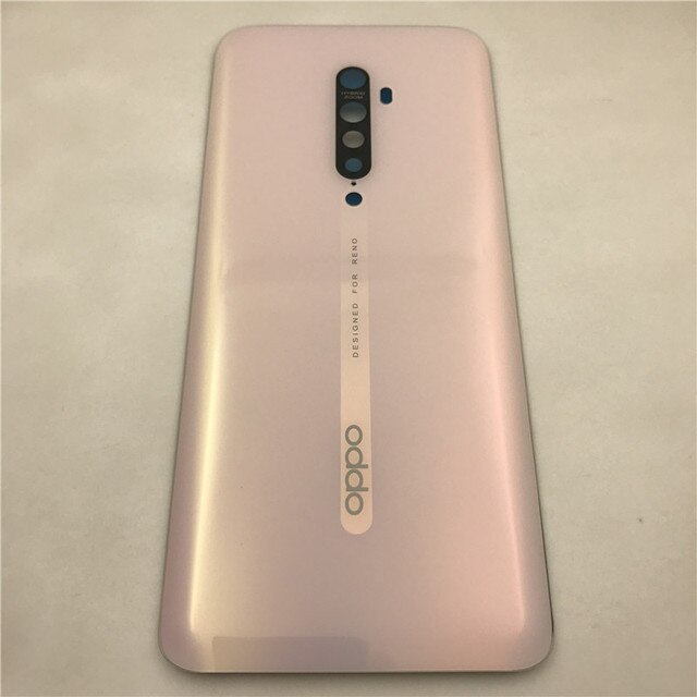 For Oppo Reno Z / Reno 2 / Reno 2Z Reno2 Z F Back Battery Cover Door Housing case Rear Glass Repair parts: Reno 2 Pink