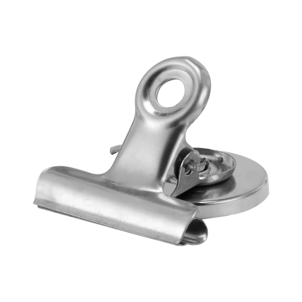 3cm Metal Fridge Magnet Clip Round Shape Sliver Magnet Clip For Home Refrigerator Wall Recipes Note Message Holder Clamp