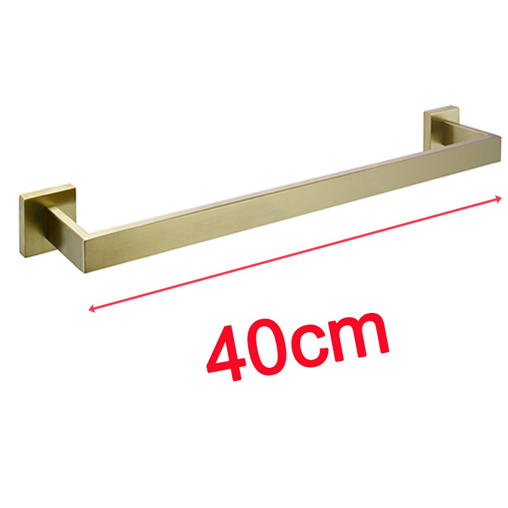 Badkamer Accessoires Set Bagnolux Rvs 304 Single Handdoek Bar Robehaak Toiletrolhouder Handdoek Ring Gepolijste Afwerking: BG-Towel Bar 40CM