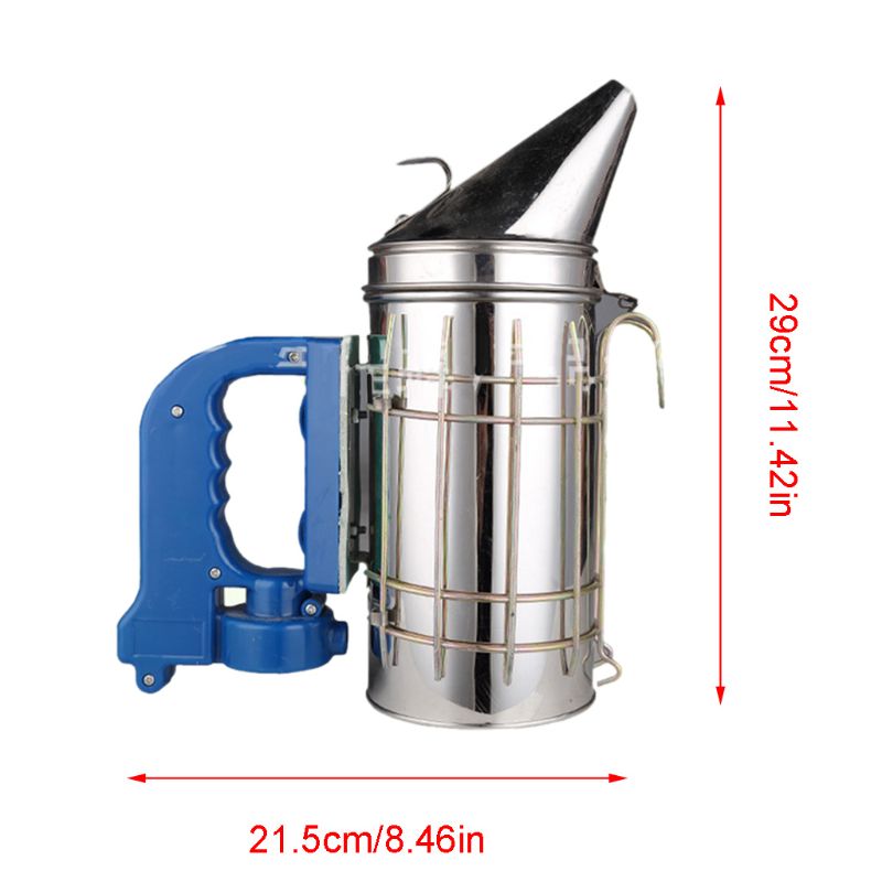 O fumo bonde de aço inoxidável da colmeia da abelha fumante usb recarregável do fluxo de ar do fole output o equipamento da apicultura para o apicultor