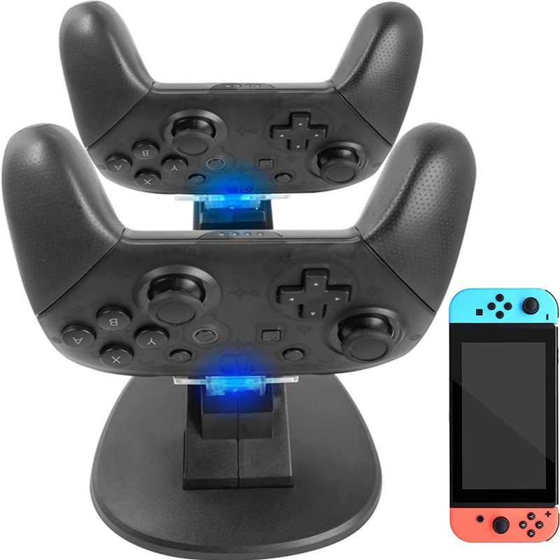 For Nintendo Switch Pro Controller Charger - Dual Controller Charger Charging Dock Stand Station For Nintendo Switch Pro Control