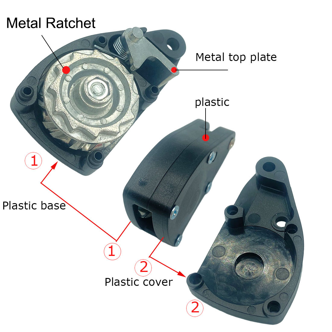 Corde de Moulage pour Tente de Camping, Tendeur de Fixation, Poulie à Cliquet, Auvent, Crochet, 6mm