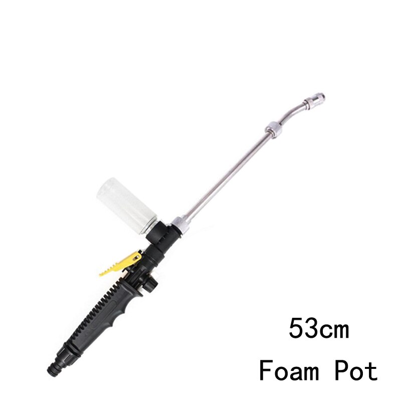 Hogedrukreiniger voor metaal, waterpistool, hogedrukpistool, autowasstraat, tuinslang, waterstraal, autowasstraat: 53cm met schuimpot