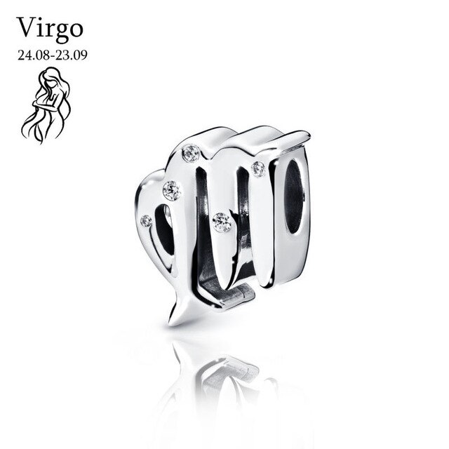 2019 inverno Nuovi 925 Branelli Dell'argento sterlina 12 Costellazioni Dello Zodiaco Pendenti E Ciondoli fit Originale Pandora Braccialetti Donne Gioielli FAI DA TE: pdl739
