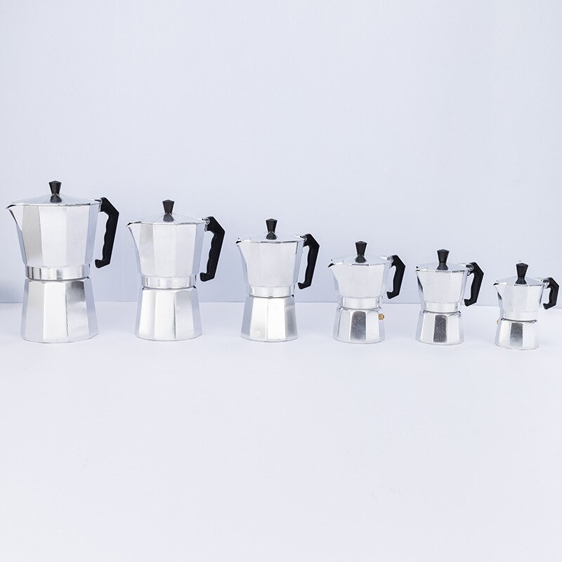 Håndstans kaffemaskiner italiensk mokka kaffekande europæisk stil ottekantet 1 kop /3 kop /6 kop /9 kop /12 kop /12 kop komfur kaffemaskine