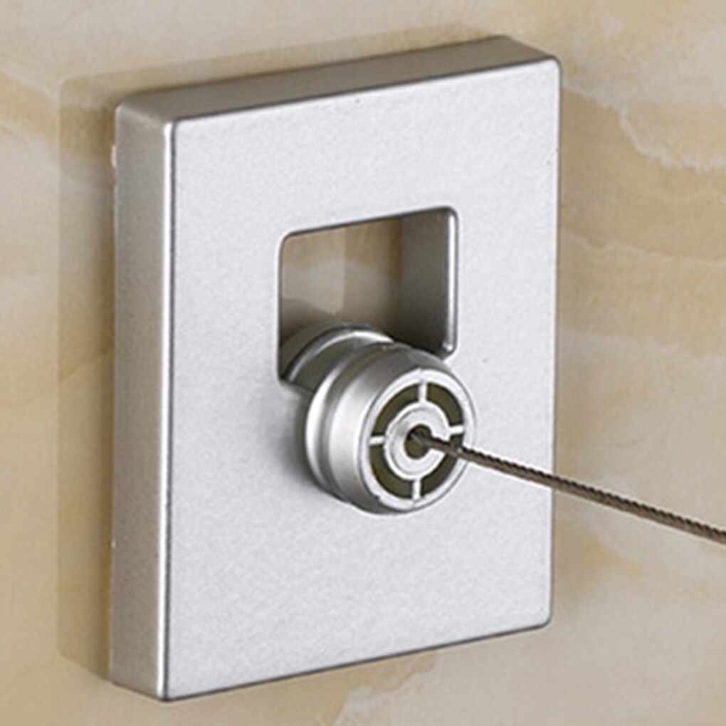 Huishoudelijke ponsvrije wandgemonteerde telescopische waslijn balkon onzichtbaar droogrek draad