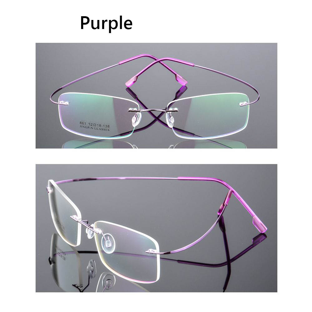 1PC Flexible Ultralight Reading Glasses Rimless Memory Titanium Eyeglasses Vision Care Presbyopic Eyewear Strength +1.0~+4.0