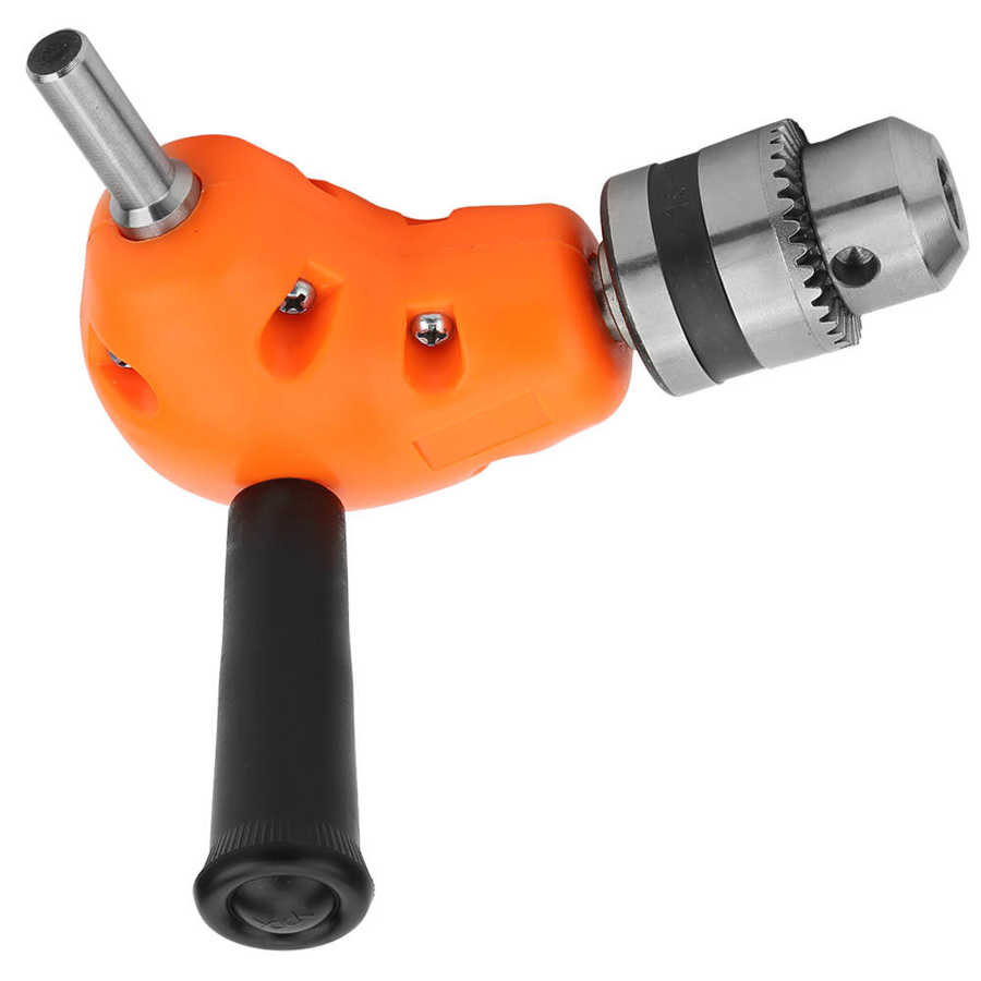 90 Degree Right Angle Drill Chuck Attachment Portable Compact Punch Adapter Attachment Tool