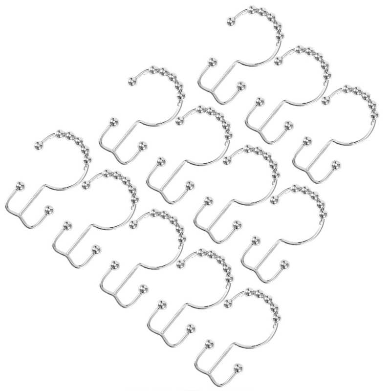 Shower Curtain Hooks Durable Shower Hooks Curtain Rings for Kitchen Home