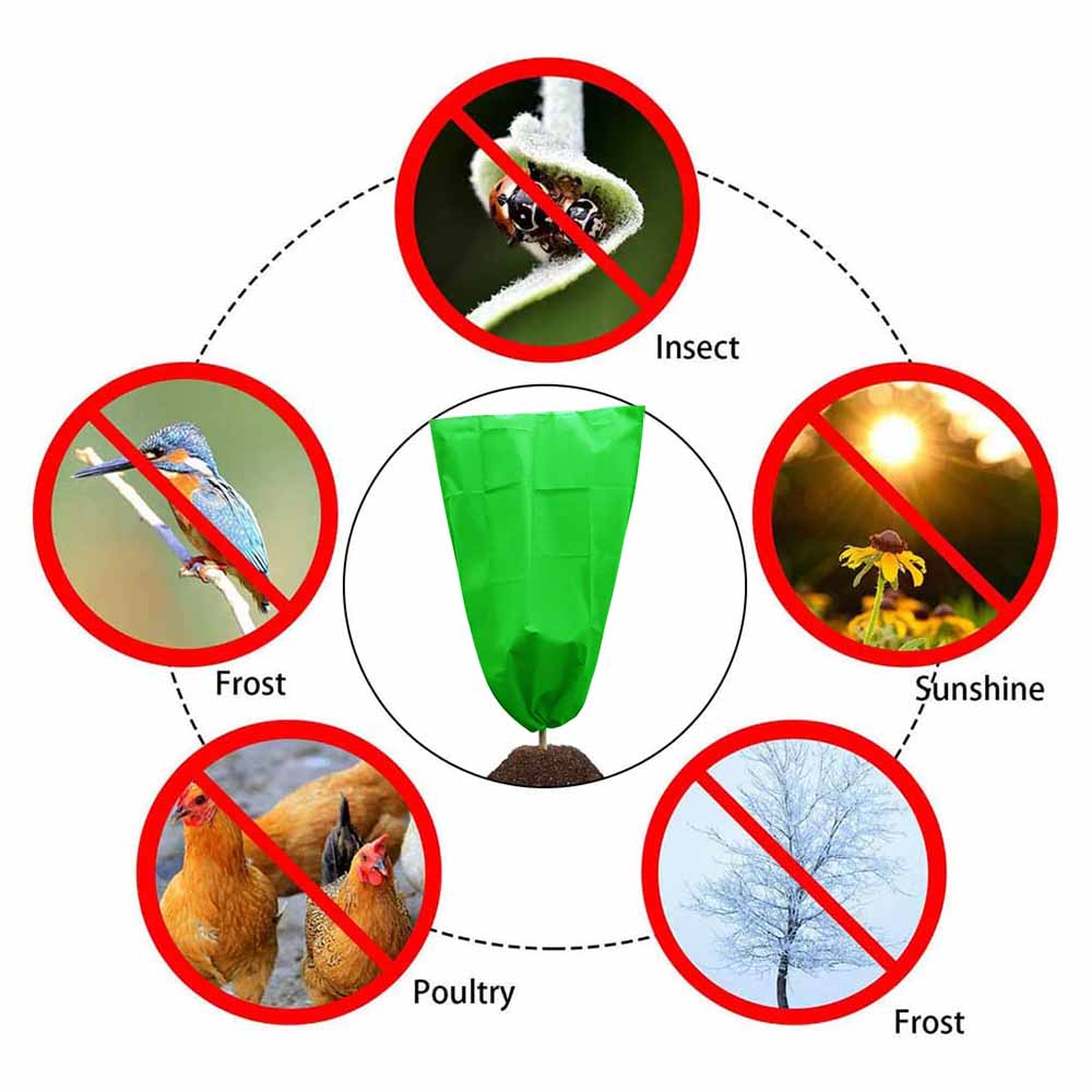 Useful Winter Protection Zippered Frost-Proof Cover Fastener And Rope For Plant And Palm Tree Garden Breathable Container Plant