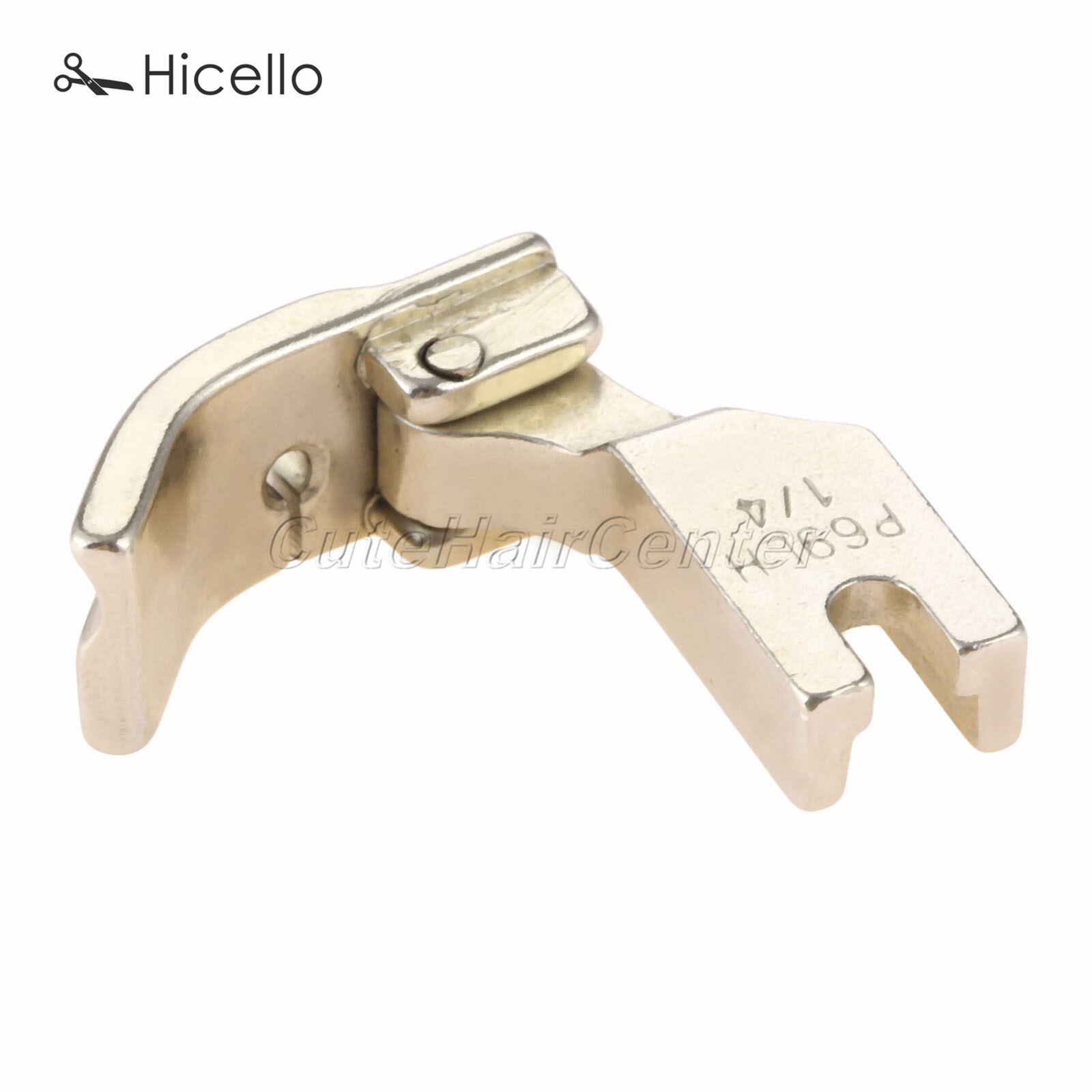 Industrial Sewing Machine Piping Foot P69LH/P69RH 3.2mm/4.8mm/6.4mm 1/8" 3/16" 1/4" Metal Cording feet Left/Right Side Hicello: P69LH 6.4mm