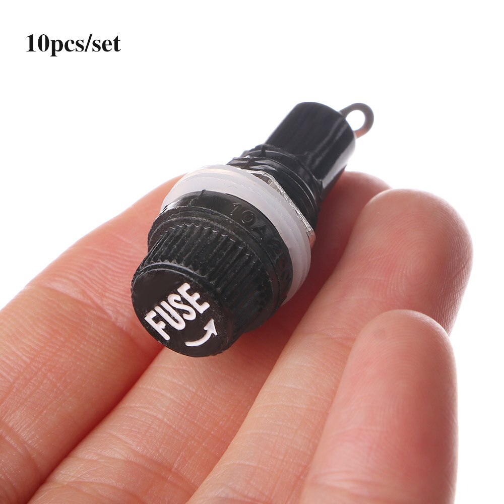 10 Pcs M205 5x20mm Fuses Panel Mount Fuse Holder Electrical Mount Supplies For Radio Auto Stereo