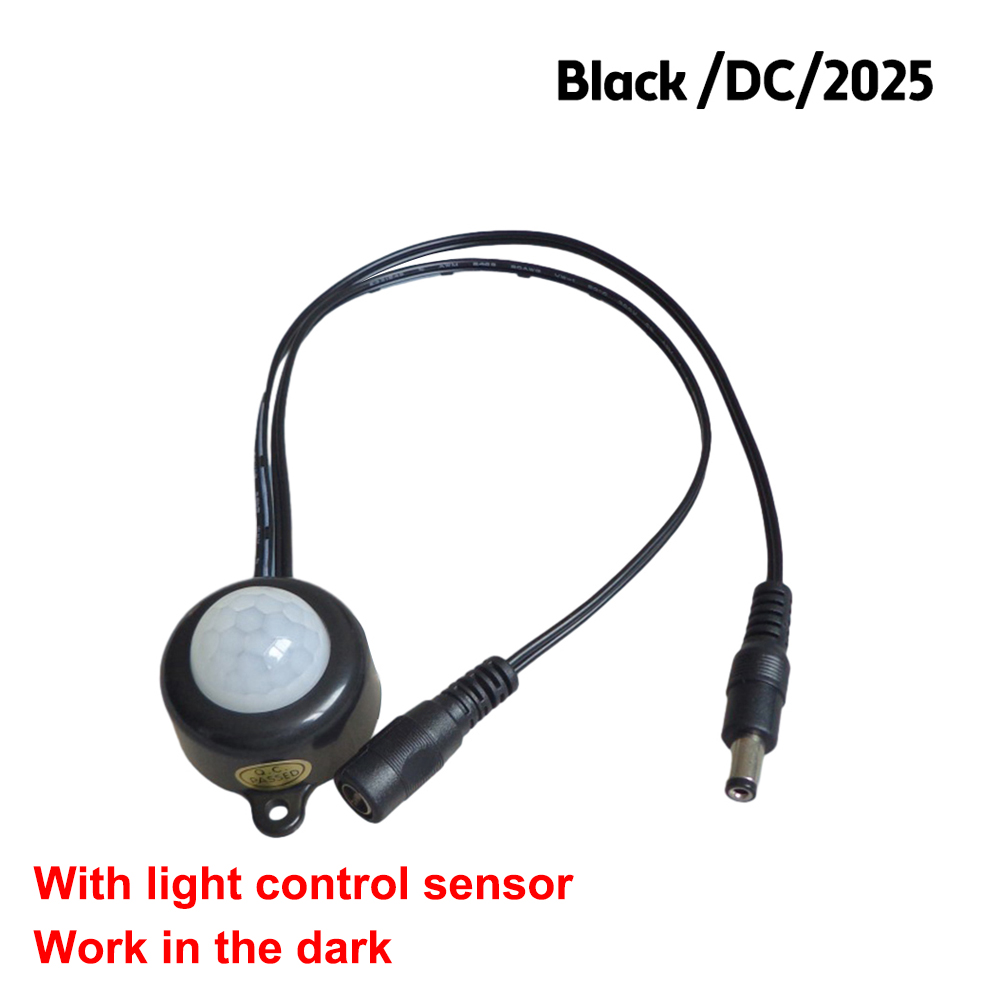 USB Body Infrared PIR Motion Sensor Switch DC5V12V24V Human Motion Sensor Detector DC Switch For LED Light: Pink