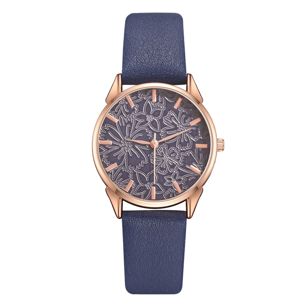 2022 4Ps Eenvoudige Mode Mode Horloge Quartz Horloge Vrouwen Klassieke Pu Band Dames Horloge Reloj De Señoras: 4