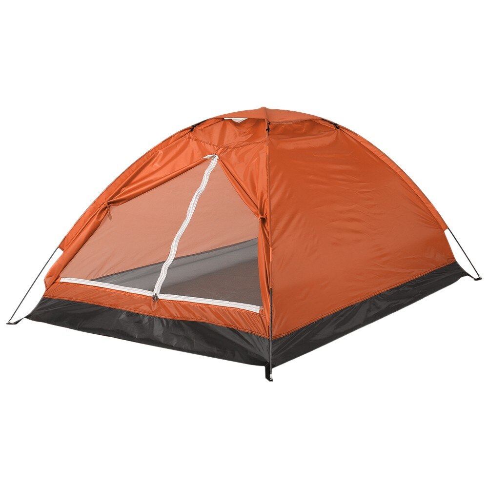 Campingzelt für 1 person, einlagig, tragbar, tarnmuster, reisezelt für den strand,: Orange