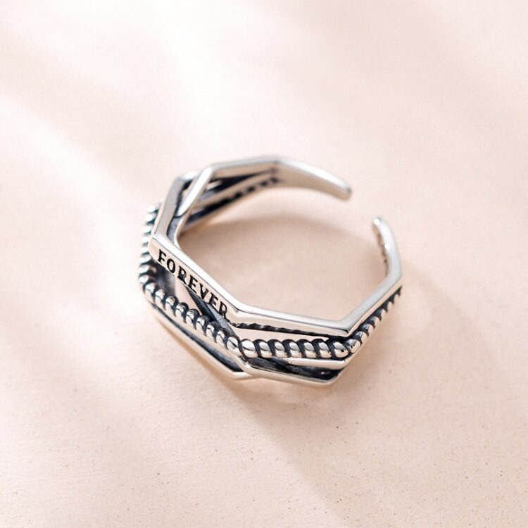 Charmant Open Brief Ring Voor Vrouwen Vintage Boho Party Ringen Gothic Punk Sieraden Cadeaus Voor Meisjes