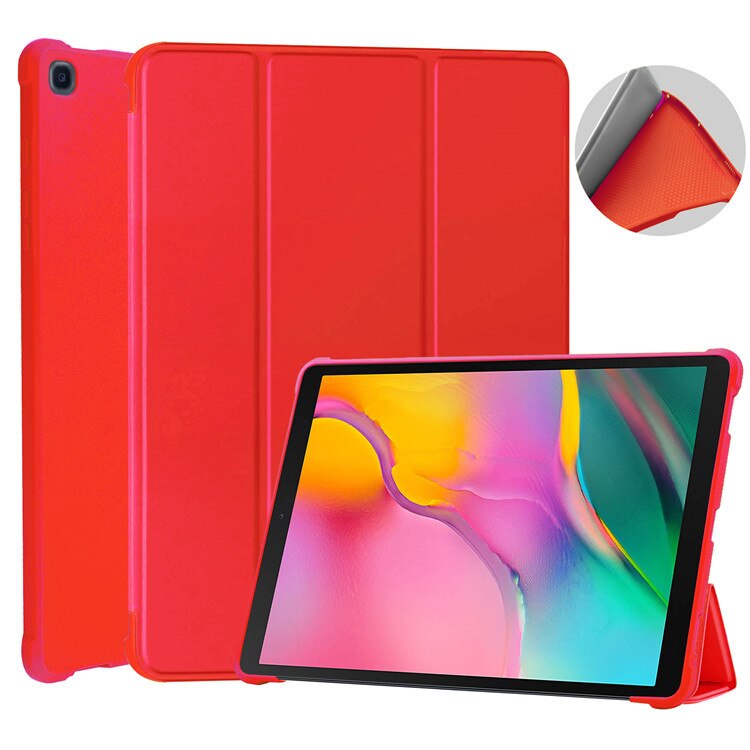 Tablet Case Voor Samsung Galaxy Tab S6 Lite 10.4 P610 Beschermhoes Smart Wake Up Slaap Voor Galaxy Tab s6 Lite P610 P615: red