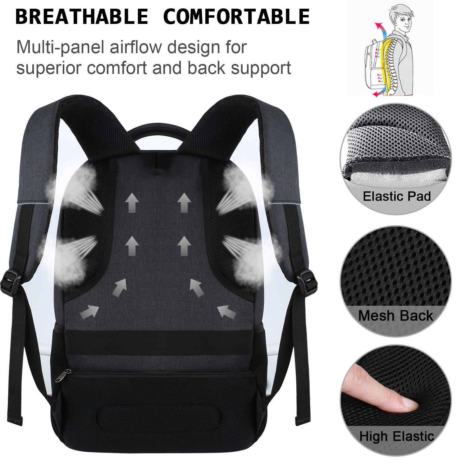 Homem mochila saco de viagem ao ar livre saco de lente da câmera preto ergonomia bolsa para portátil grande capacidade montanhismo bolsa à prova dwaterproof água