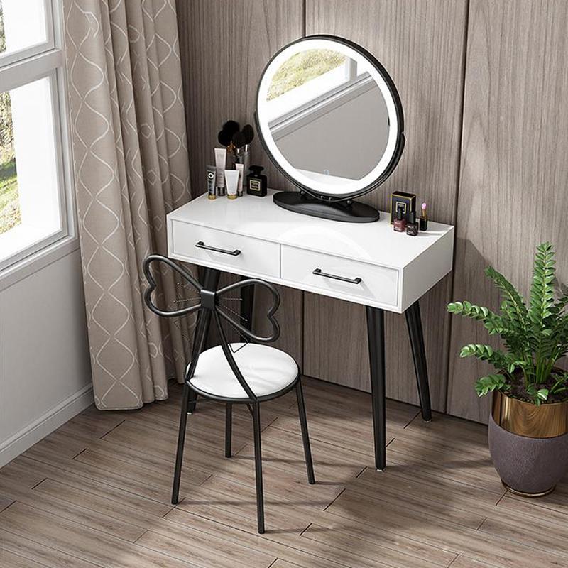 1PC Rotatable Round Makeup Mirror With LED Light Dressing Table Beauty Mirror Beauty Tool Fill Light LED Touch Screen Mirror HWC