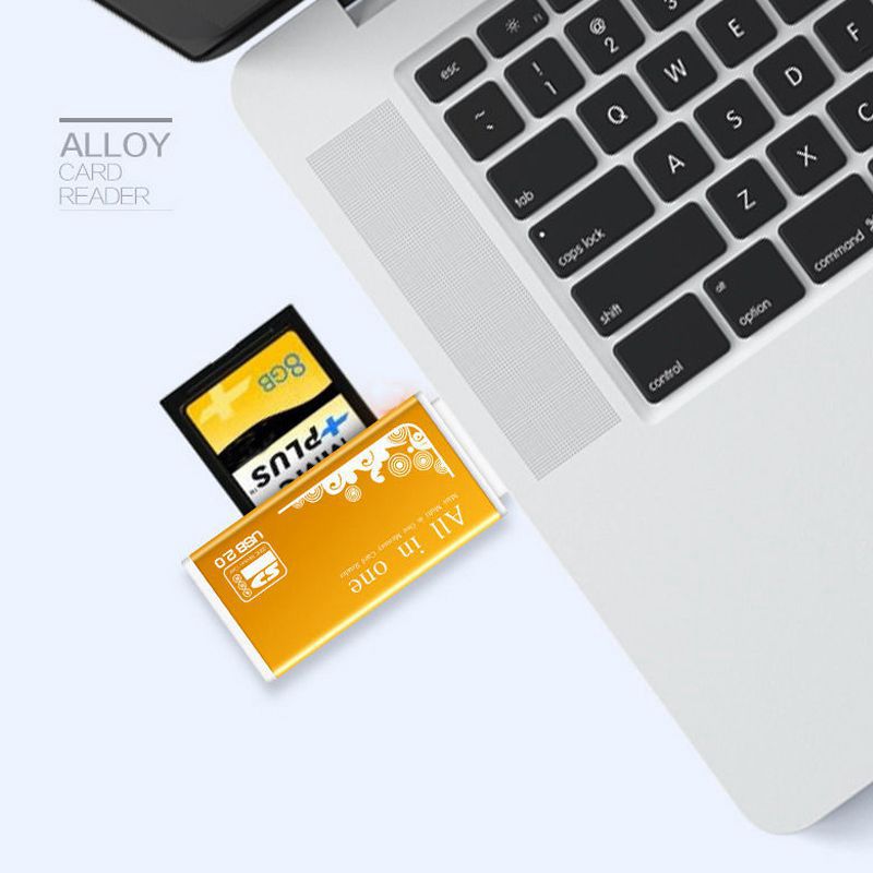 Lector de tarjetas de memoria 4 en 1 TF Micro M2 SD MS, adaptador USB 2,0 MMC de alta velocidad para ordenador portátil, Pc de escritorio, altavoz para vehículo