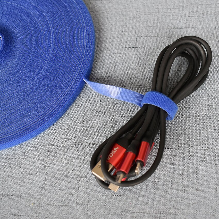 Wide1cm Length 2m Magic Tape Hook And Loop Double Sided Velcro Fastener Without Glue For Bow Tie Strap Desktop Accessory